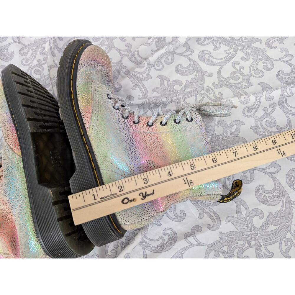 Dr. Martens 1460 Pascal Y Iridescent Lace Up Boots Size 5M/6L - Picture 12 of 12